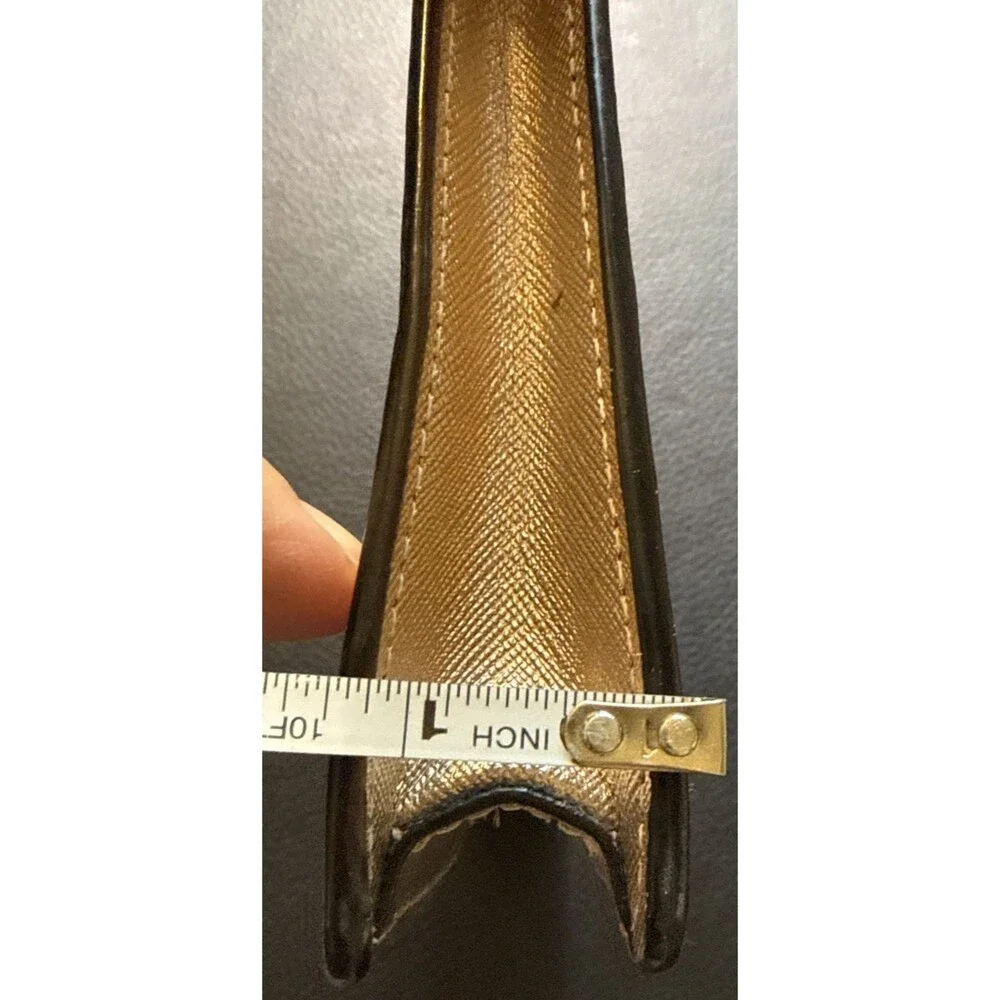 Kate Spade Metallic Gold Leather Wristlet Measuring 7 x 4 1